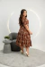 Vestido Eduarda -MARRON