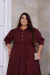VESTIDO PLUS SIZE ALICE- VINHO - loja online