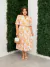 Vestido Marisol - floral laranja