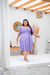 Vestido plus size Aurora lilas - comprar online