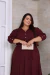 VESTIDO PLUS SIZE ALICE- VINHO na internet
