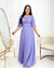 Vestido esmeralda-lilas na internet