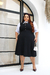 Vestido plus size Valentina - Preto - comprar online