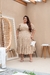 Vestido Plus size Eduarda -bege - comprar online