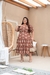 Vestido Plus size Eduarda -marron