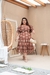 Vestido Plus size Eduarda -marron - comprar online