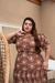 Vestido Plus size Eduarda -marron - Modas Elas - Vestindo Princesas