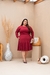 VESTIDO PLUS SIZE NOEMI -VINHO - Modas Elas - Vestindo Princesas