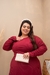 VESTIDO PLUS SIZE NOEMI -VINHO - loja online