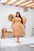 Vestido plus size Aurora Bege - Modas Elas - Vestindo Princesas