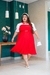 Vestido plus size Maitê -Vermelho - loja online