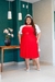 Vestido plus size Maitê -Vermelho na internet