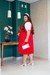 Vestido plus size Maitê -Vermelho - Modas Elas - Vestindo Princesas