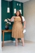 Vestido plus size Maitê - caramelo - comprar online