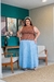 Regata plus size em ribana marrom listrado na internet