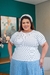 Basiquinhas plus size off listrado - comprar online