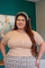 Basiquinhas plus size bege liso - Modas Elas - Vestindo Princesas