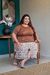 Basiquinhas plus size marrom liso na internet