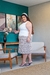 Regata plus size em ribana off liso - loja online