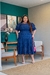 Vestido Plus size Eduarda azul marinho - loja online