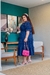 Vestido Plus size Eduarda azul marinho