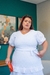 Vestido Plus size Violeta branco - loja online