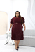 Vestido plus size ketlen- Vinho - comprar online