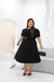 Vestido plus size ketlen- Preto - loja online