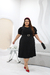 Vestido plus size ketlen- Preto - comprar online