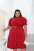 Vestido plus size ketlen-vermelho - loja online