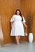 VESTIDO PLUS SIZE RAISSA RISACA DE GIZ -BRANCO - comprar online