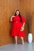 VESTIDO PLUS SIZE RAISSA-VERMELHO LISO - Modas Elas - Vestindo Princesas