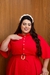 VESTIDO PLUS SIZE RAISSA-VERMELHO LISO na internet