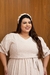 Vestido plus size katia bege na internet