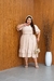 Vestido plus size katia bege