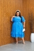 Vestido plus size katia Azul - Modas Elas - Vestindo Princesas