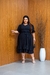 Vestido plus size katia preto - comprar online