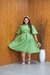 VESTIDO PLUS SIZE RAISSA RISACA DE GIZ -VERDE - loja online
