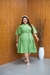 VESTIDO PLUS SIZE RAISSA RISACA DE GIZ -VERDE - comprar online