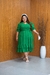 Vestido plus size katia verde - comprar online