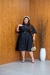 VESTIDO PLUS SIZE RAISSA RISCA DE GIZ -PRETO - comprar online