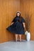 VESTIDO PLUS SIZE RAISSA RISCA DE GIZ -PRETO - loja online