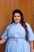 VESTIDO PLUS SIZE RAISSA RISACA DE GIZ -AZUL na internet