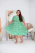 Vestido Plus size Marisol -zigzag verde - comprar online