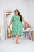 Vestido Plus size Marisol -zigzag verde na internet