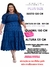 Vestido Plus size Eduarda azul marinho na internet