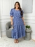 Vestido Eduarda -Azul petróleo - comprar online