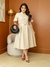 VESTIDO RAISSA RISACA DE GIZ -BEGE - comprar online