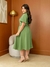 VESTIDO RAISSA RISACA DE GIZ -VERDE - loja online