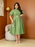 VESTIDO RAISSA RISACA DE GIZ -VERDE - comprar online